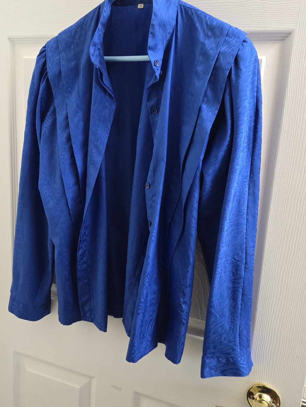 Men's Royal Blue Dress Jacket - Classic Button Front